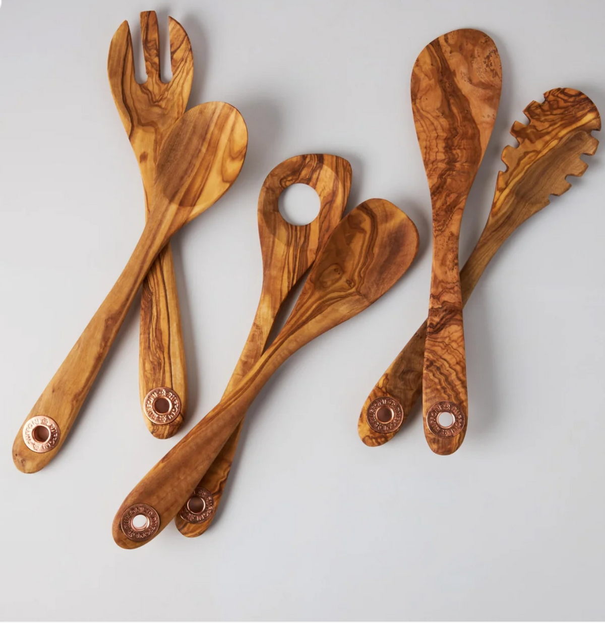 Ruffoni 6 Piece Set of Olivewood Utensils