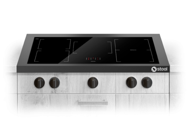 Steel Cucine Enfasi Hobs Design40 All Black - E9P-6 NF