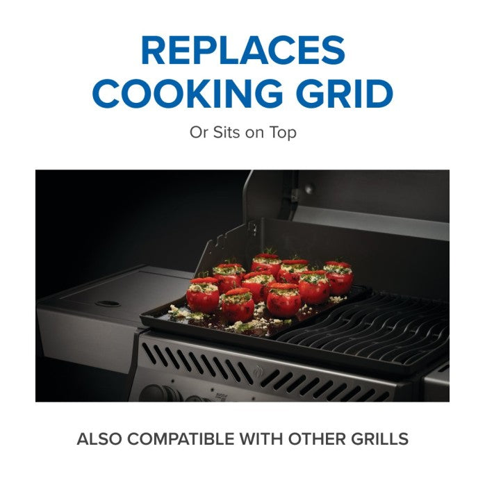 Napoleon Cast Iron Reversible Griddle | Fits Prestige® PRO 500 665 | Porcelain Coated Grill Griddle | Two-Sided Cooking Plate UK | Caterbitz