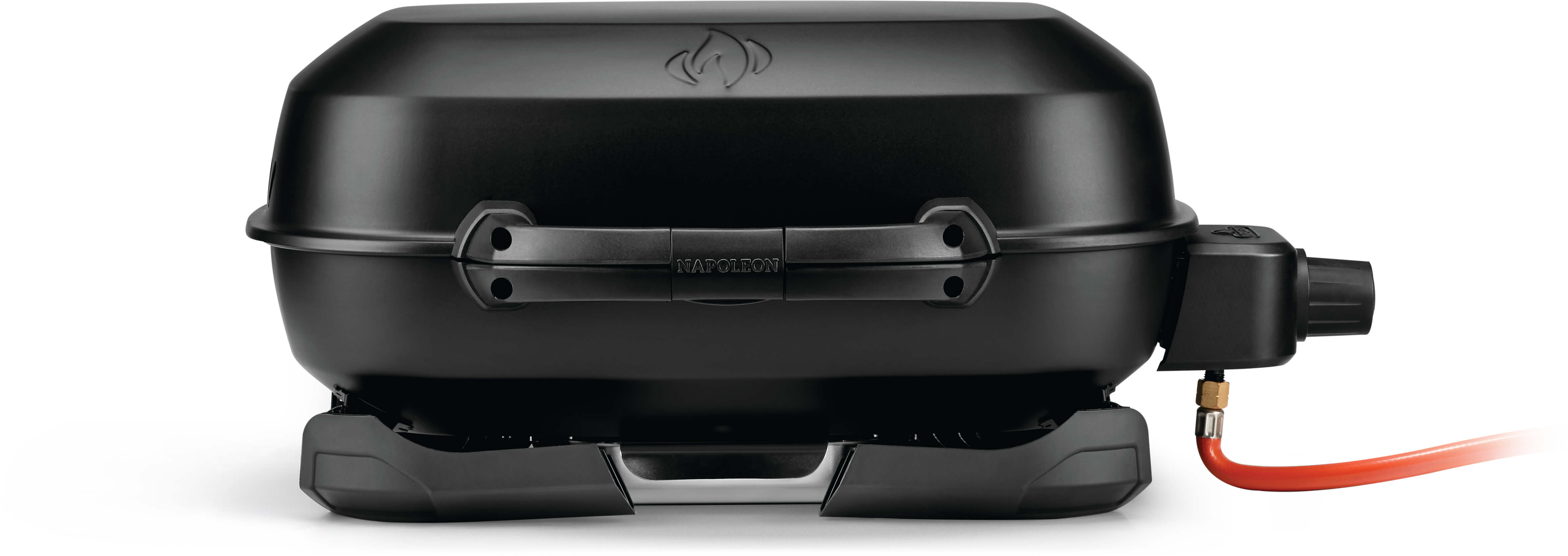 Napoleon TravelQ 240 Portable Gas Grill with Folding Legs and Cast Iron Grids