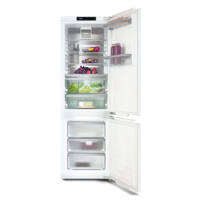 Miele Built-in fridge-freezer, 178 cm niche height Platinum KFN 7774 B