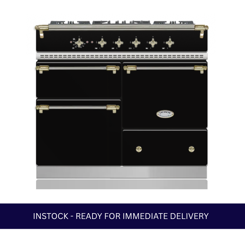 Exclusive to Caterbitz - Lacanche Classic Macon Range Cooker - Black Gloss