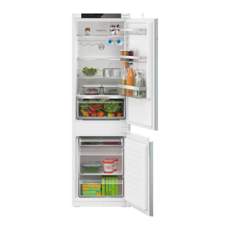 Bosch Series 4 Built-in fridge-freezer with freezer at bottom 177.2 x 54.1 cm - KIV86VSE0G