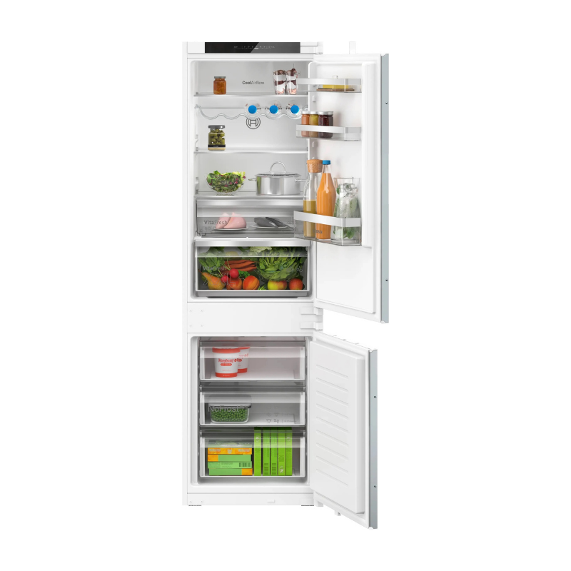 Bosch Series 4 Built-in fridge-freezer with freezer at bottom 177.2 x 54.1 cm - KIN86VSE0G