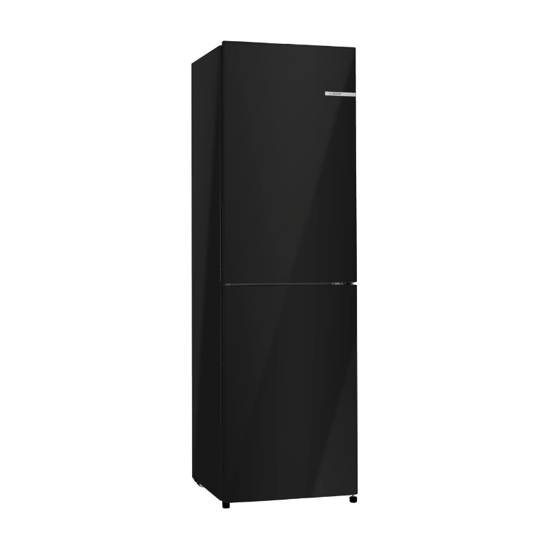 Bosch Series 2 Free-standing fridge-freezer with freezer at bottom 182.4 x 55 cm Black - KGN27NBEAG