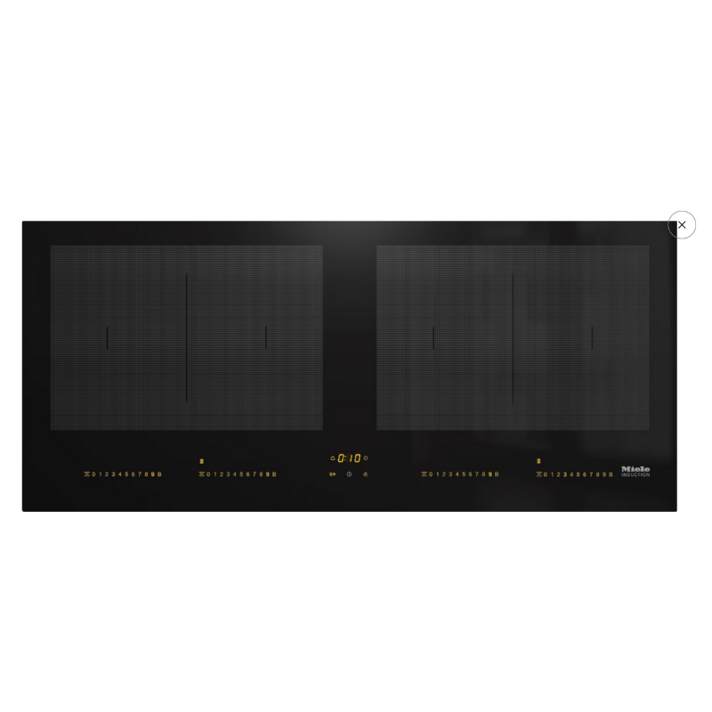 Miele Induction hob with onset controls Platinum KM 7684 FL Black