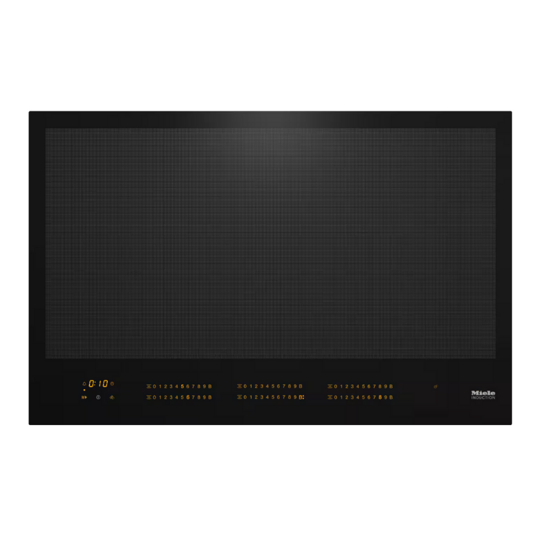 Miele Induction hob with onset controls Platinum KM 7678 FL Black