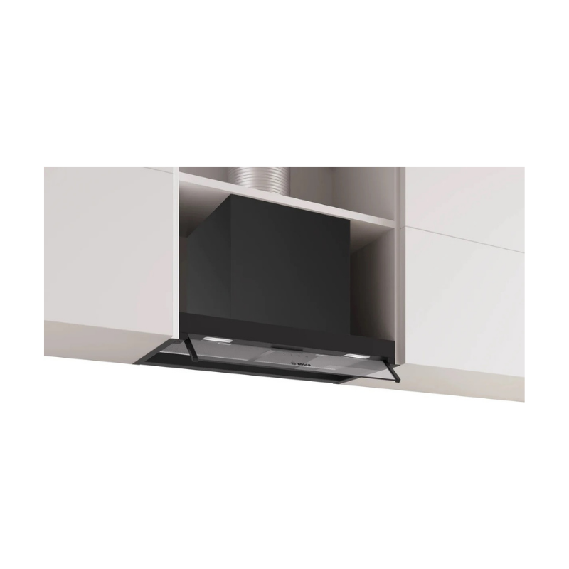 Bosch Series 4 Integrated Design Hood 60 cm clear glass, Matt black - DBB65CC60B