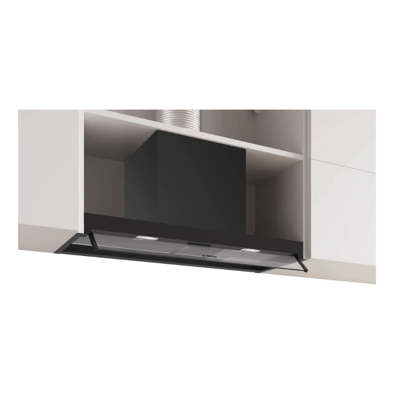 Bosch Series 4 Integrated Design Hood 80 cm clear glass, Matt black - DBB85CC60B