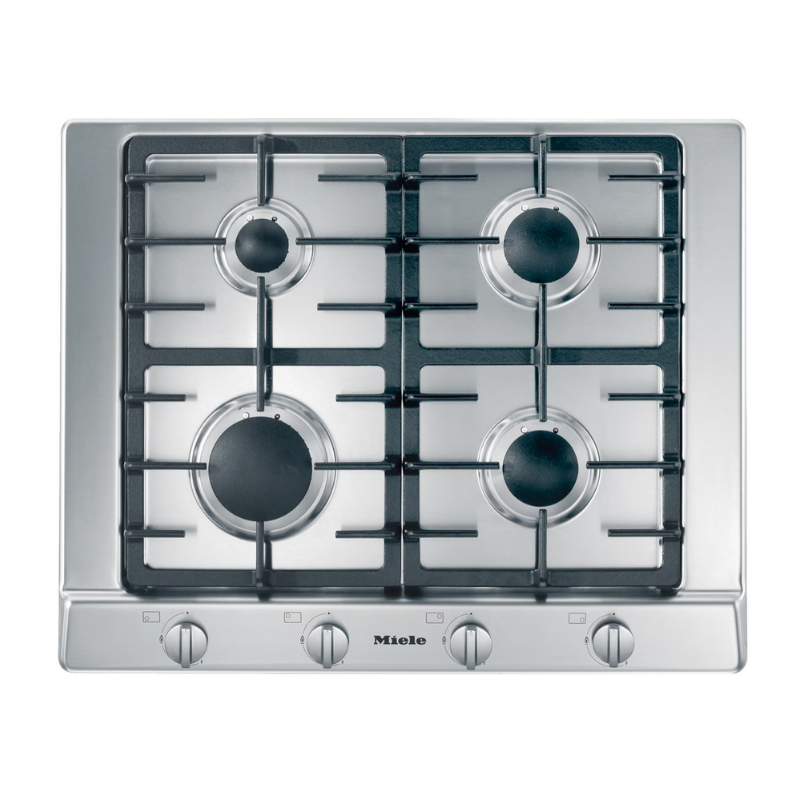 Miele Gas hob Silver KM 2010 Stainless steel