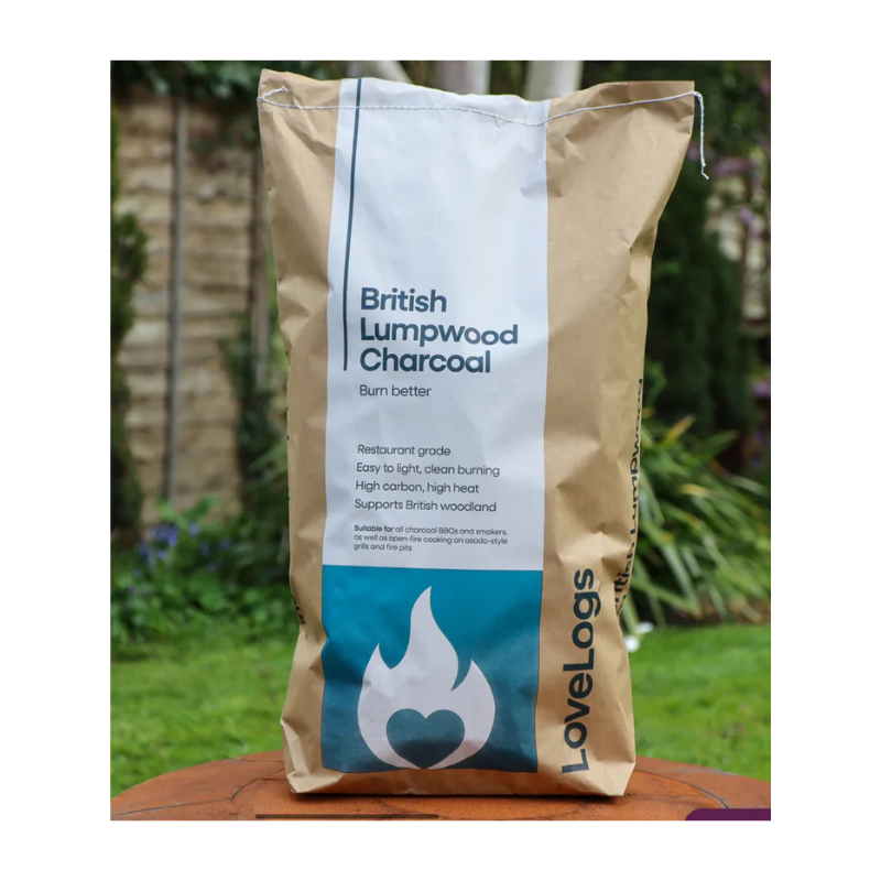 Charlie Oven Love Logs British Premium Cherrywood Charcoal