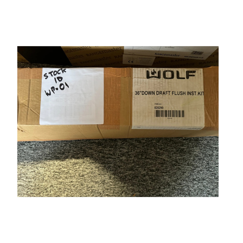 Wolf 36 inch Downdraft Extractor Flush Instal Kit - 828290 - opened box