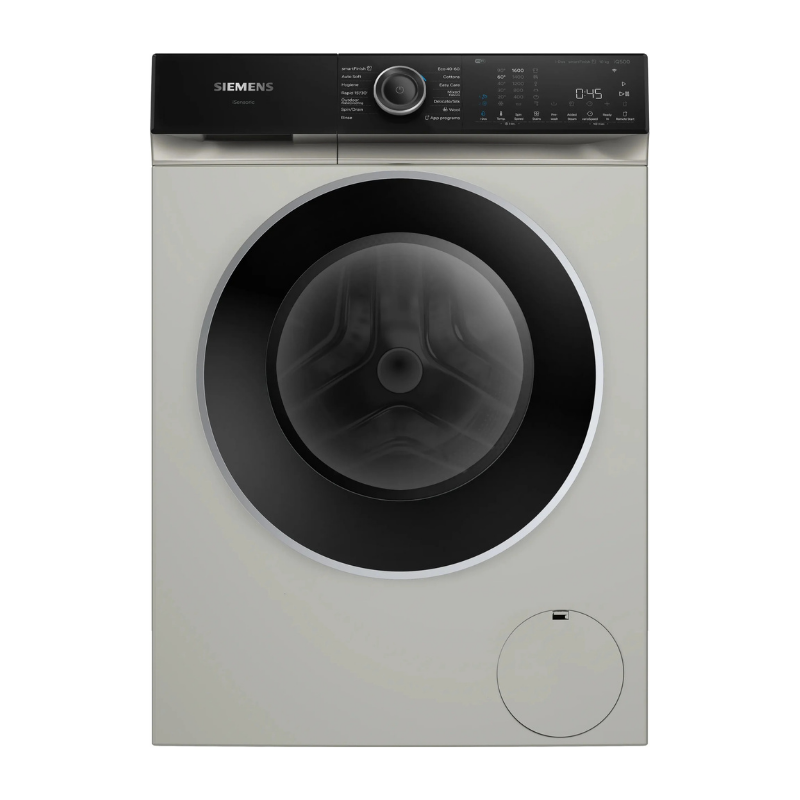 Siemens iQ500 Washing machine, front loader 10 kg max. 1600 rpm, Silver inox - WG56H2AXGB