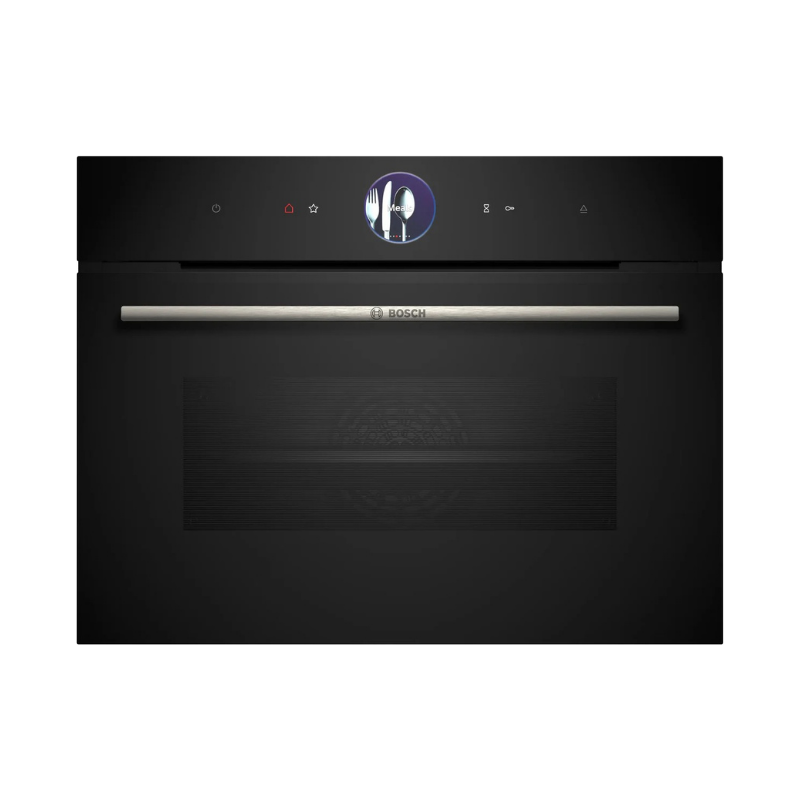 Bosch Series 8 Built-in compact oven with steam function 60 x 45 cm Black - CSG7361B1