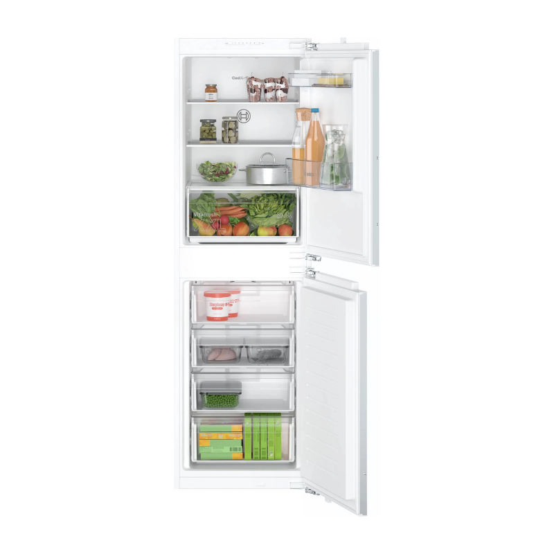 Bosch Series 2 Built-in fridge-freezer with freezer at bottom 177.2 x 54.1 cm - KIN85NFE0G