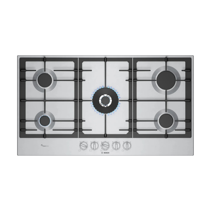 Bosch Series 6 Gas hob 90 cm Stainless steel - PCR9A5I90