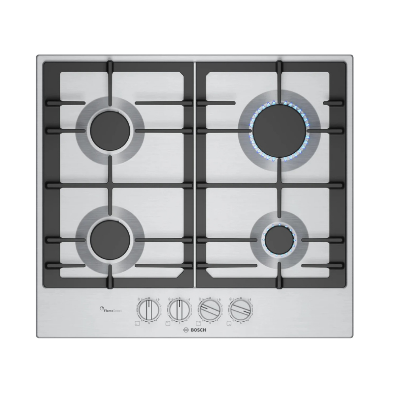 Bosch Series 6 Gas hob 60 cm Stainless steel - PCP6A5I90