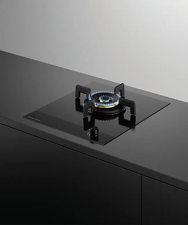Fisher & Paykel Series 9 CG451DNGGB4 450mm Wide 'Gas on Glass' Wok Burner, Minimal Style