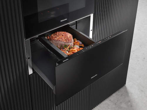 Miele 29cm high handleless Gourmet warming drawer ESW 7020