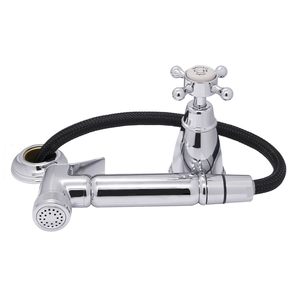 Bidbury & Co Chalford Kitchen Tap Independent Pull-Out Spray with Crosshead Handle