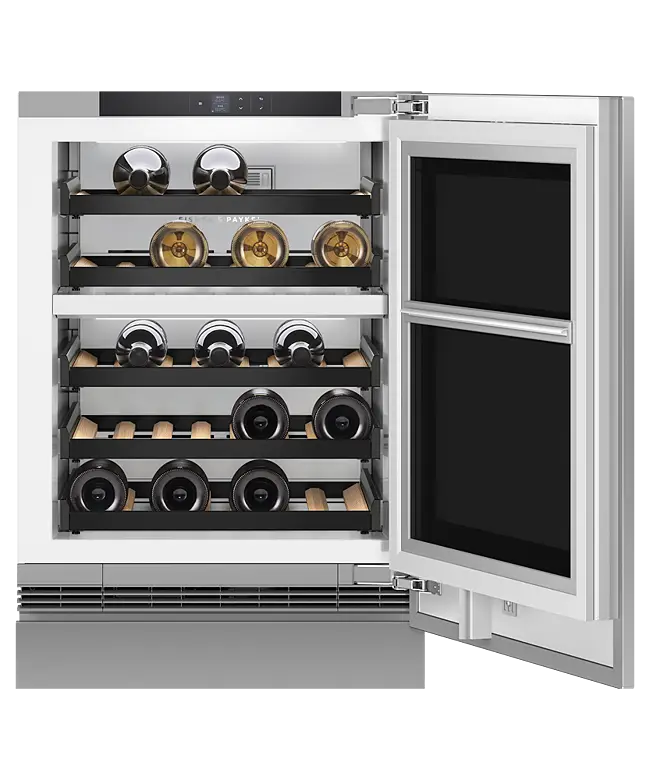 Fisher & Paykel Series 9 RS6009V2RT1 Undercounter Wine, Glass Door, Right Hinge (Reversible), 600mm