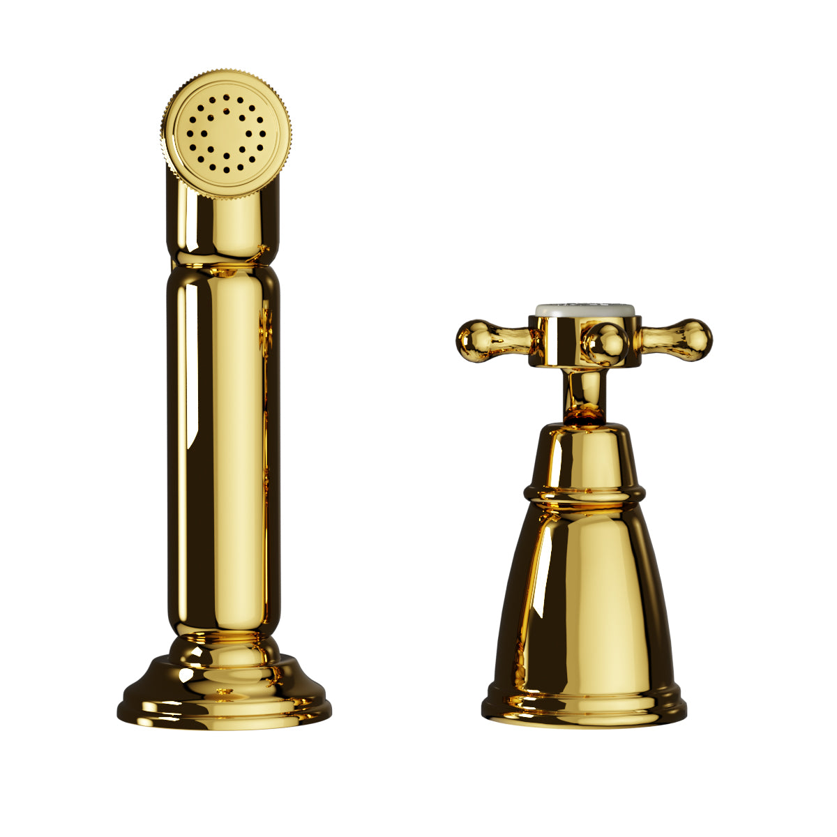 Bidbury & Co Chalford Kitchen Tap Independent Pull-Out Spray with Crosshead Handle