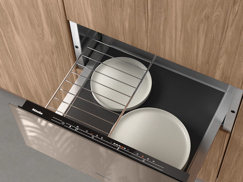 Miele 29cm high handleless Gourmet warming drawer ESW 7020