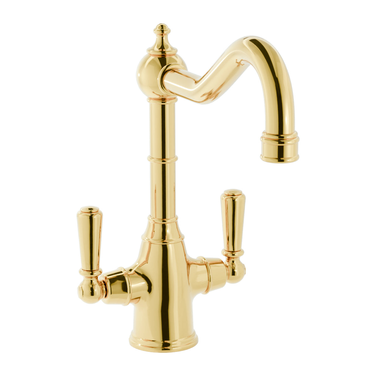 Bidbury & Co Bickton Twin Lever Monobloc Kitchen Tap