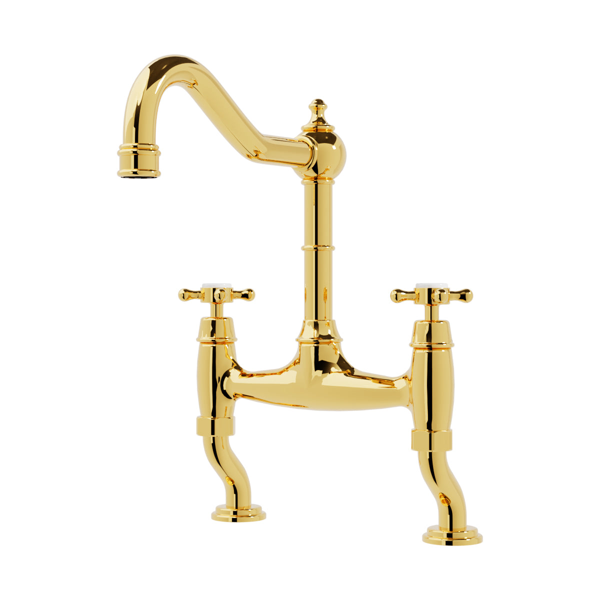 Bidbury & Co Fairford Kitchen Twin Lever Bridge Tap