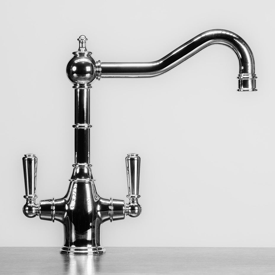Bidbury & Co Bickton Twin Lever Monobloc Kitchen Tap