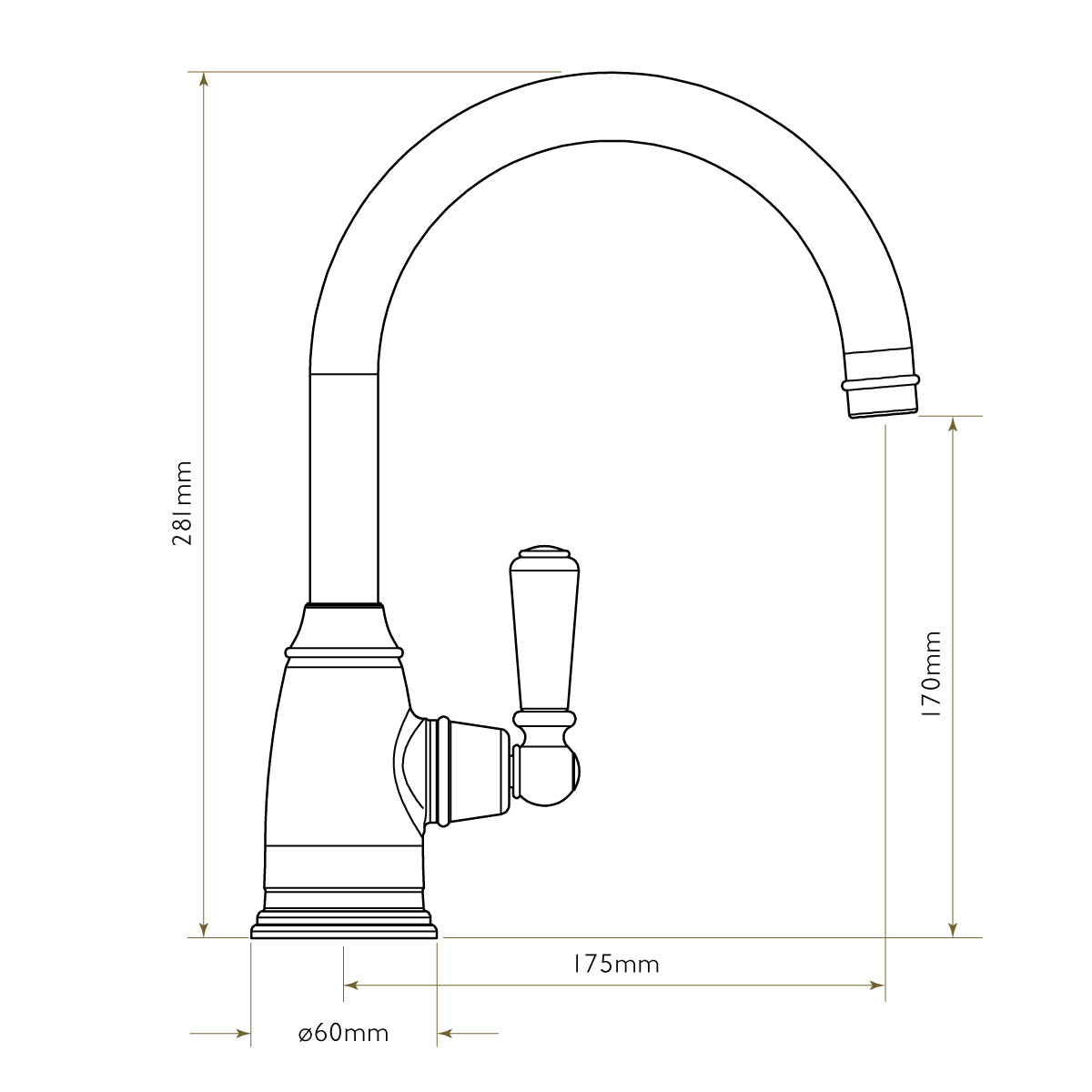 Bidbury & Co Malvern Kitchen Tap