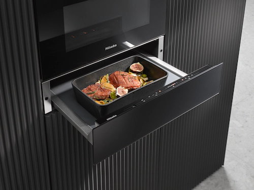 Miele 14 cm high gourmet warming drawer without handle ESW 7010