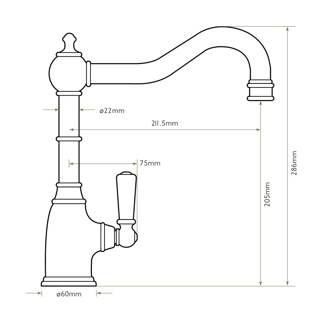 Bidbury & Co Stanton Kitchen Tap