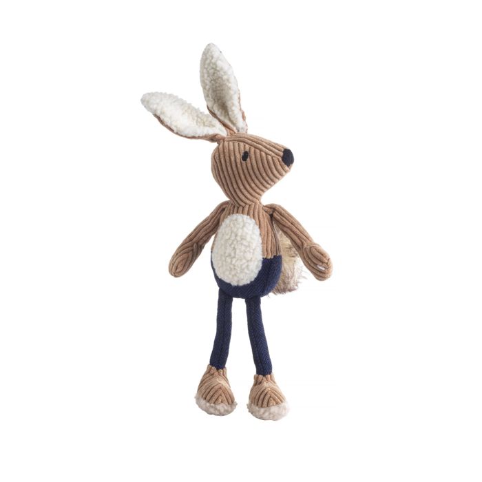 Navy Tweed Hare Dog Toy