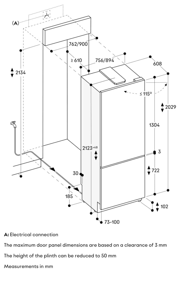 Gaggenau Vario cooling Expressive series Fridge-freezer combination 213.4 x 90 cm