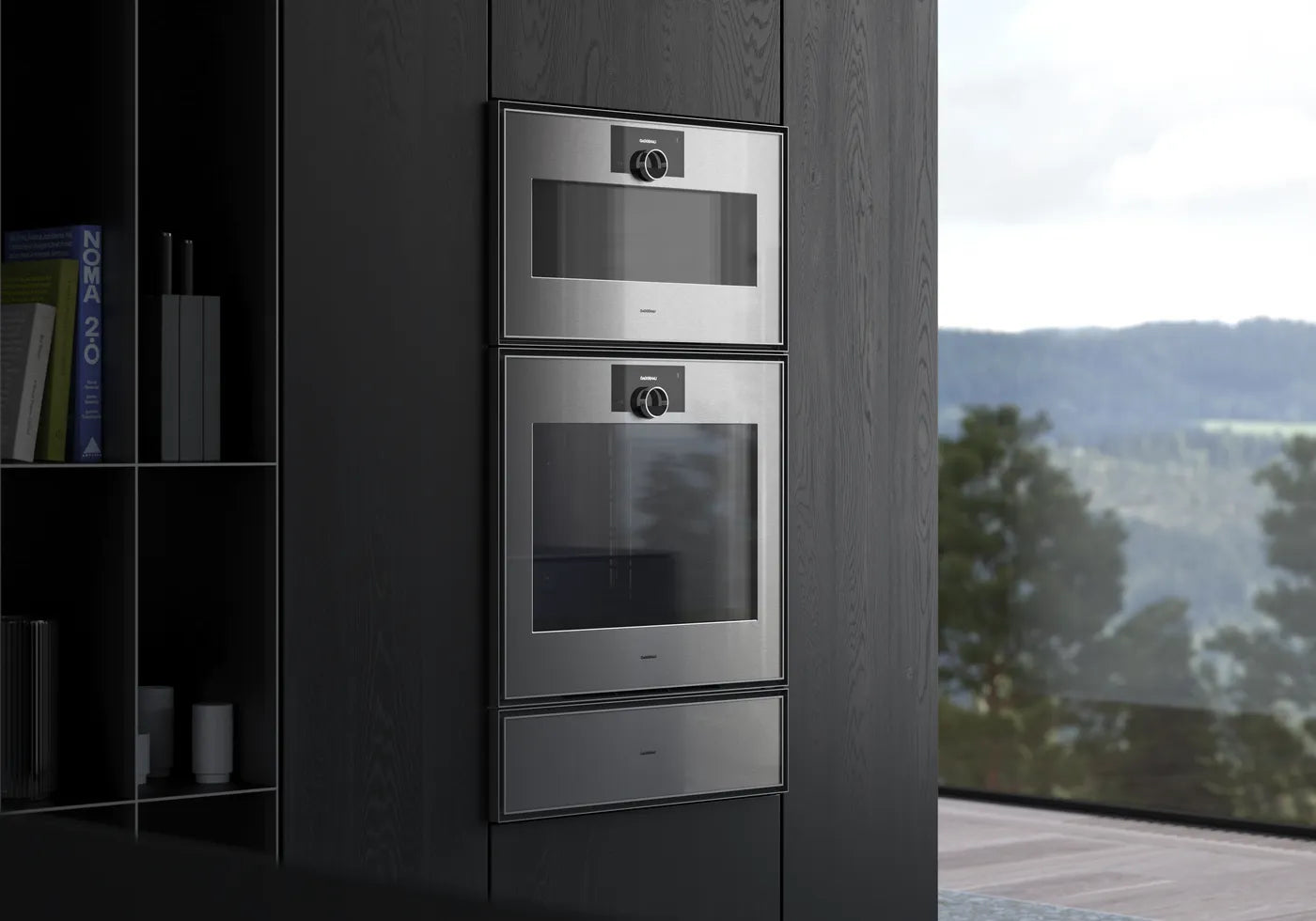 Gaggenau Expressive series combi-steam oven 76 x 45 cm door hinge: right