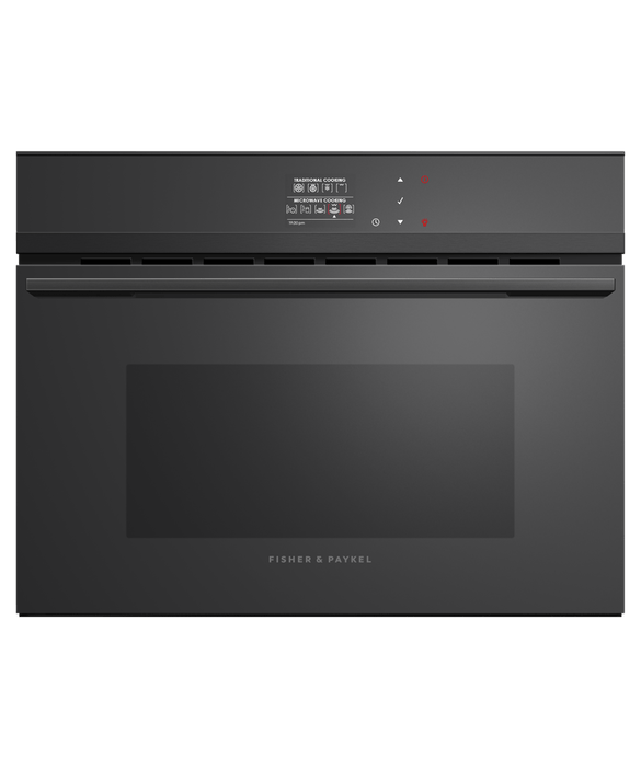Fisher & Paykel OM60NDB1 - Built In Combi Microwave Stainless Steel, Black