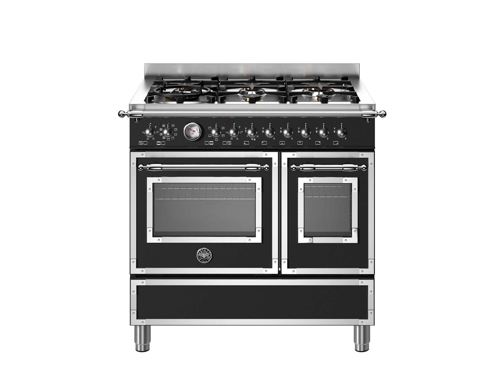 Bertazzoni 90cm Heritage Series 6 Burner Electric Double Oven - HER96L2ENET/HER96L2EAVT