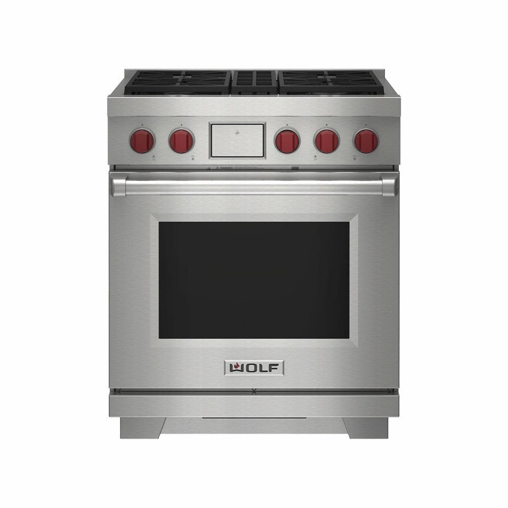 Wolf Dual Fuel Range, 4 Burner ICBDF30450/S/P