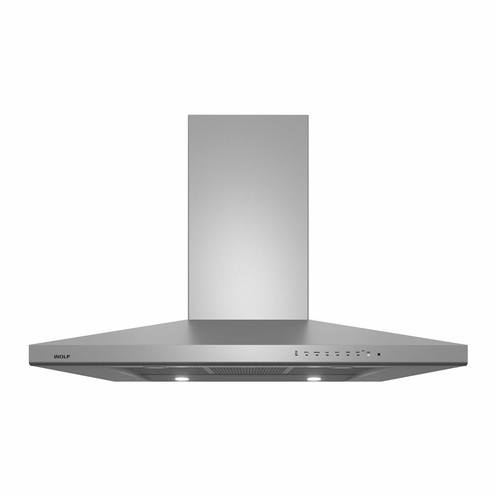 Wolf Cooktop Island Hood, Stainless Steel ICBVI42S