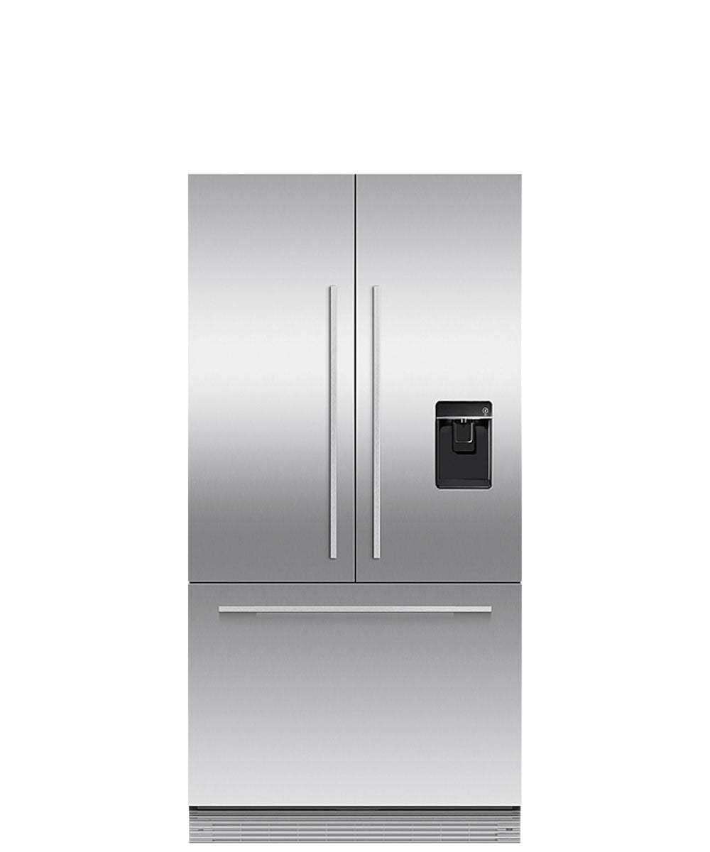 Fisher & Paykel Integrated 90cm French Door Fridge Freezer - Ice & Water - RS90AU3