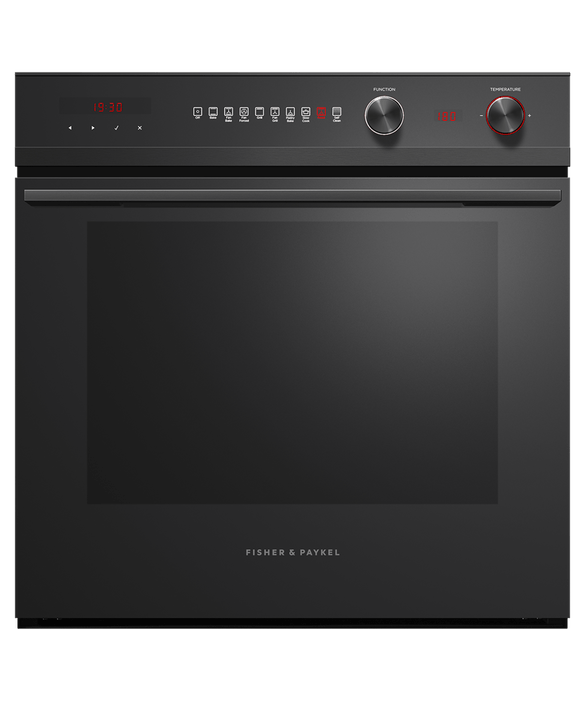 Fisher & Paykel OB60SD9PB1 - Built In Single Oven Electric Black Steel, Glass