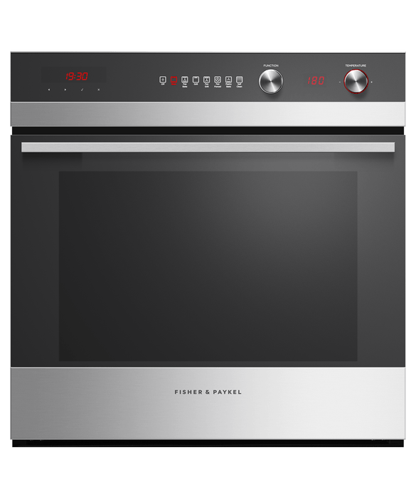 Fisher & Paykel OB60SC7CEPX1 - Built In Single Oven Electric Stainless Steel, Black Glass