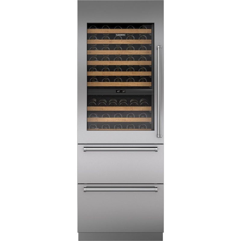 Sub-Zero Wine Storage with Refrigerator Drawers -Tall ICBDET3050WR
