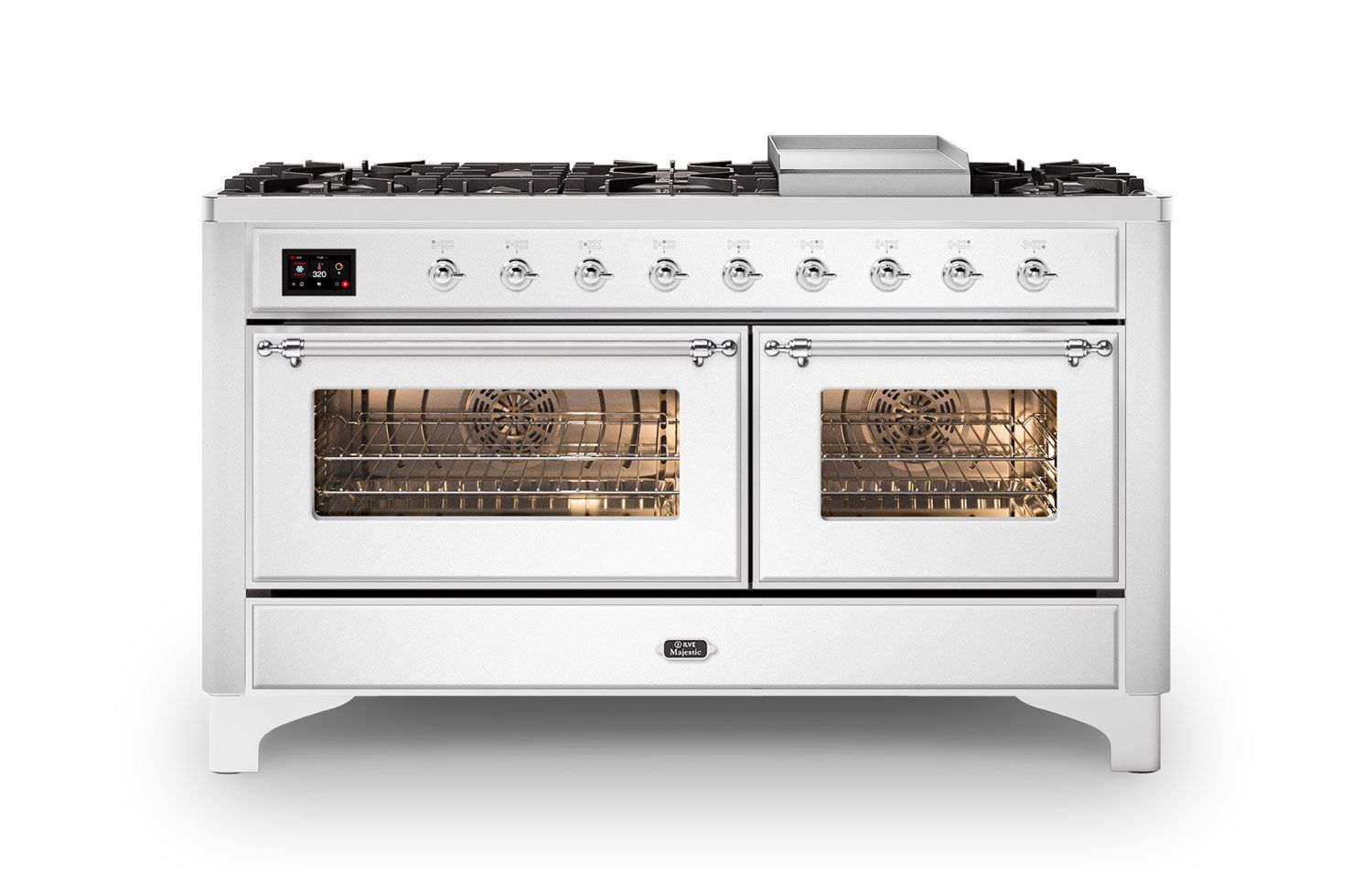 ILVE Majestic Milano 150cm Fry Top Dual Fuel Range Cooker