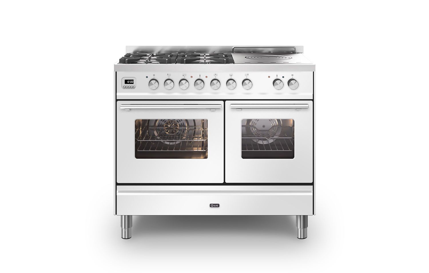 ILVE Roma 100cm Coup De Feu Dual Fuel Range Cooker