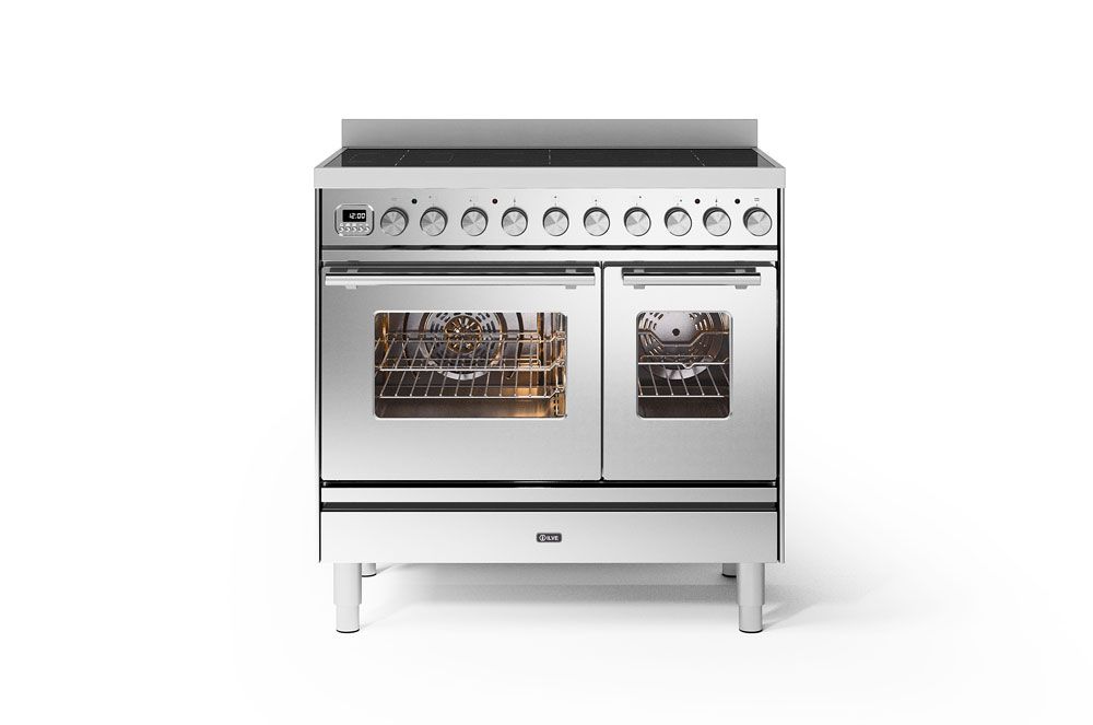 ILVE Roma  90cm Twin Induction Double Oven Range Cooker - PDI096WE3