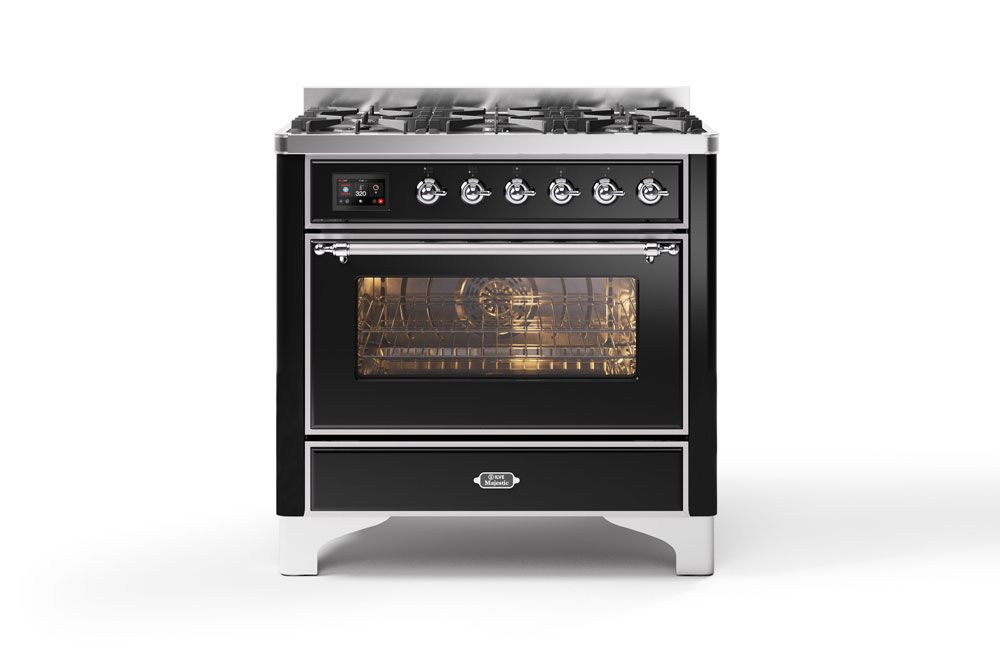 ILVE Majestic Milano 90cm Single 6 Burner Oven Dual Fuel - M096DNE3