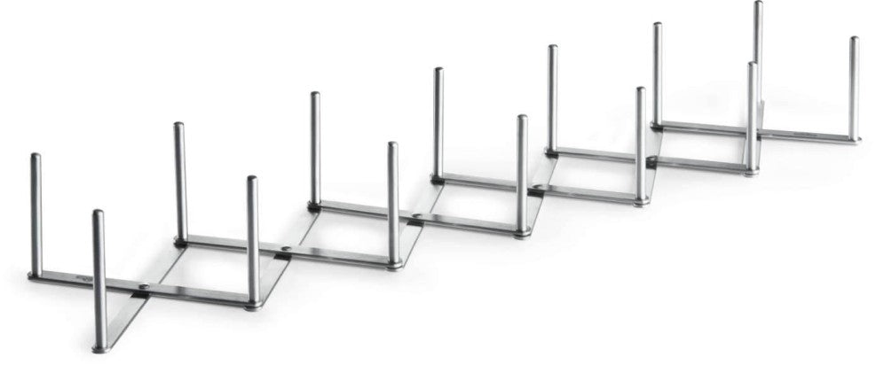 Expandable Rib Holder | Stainless Steel Rib Rack | BBQ Rib Holder | Holds Up to Six Racks | Grill Accessory UK | Caterbitz