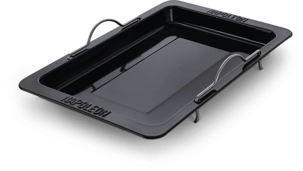 Napoleon Drop-In Grill Roasting Pan with Porcelain-Enamel Finish and Handles
